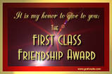 First class friendship award